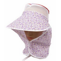 Purple/White Sun Protector Hat